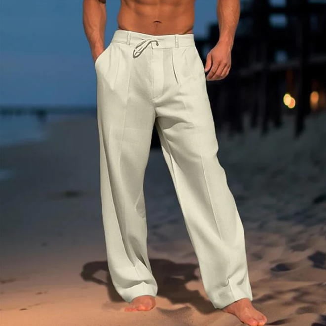 Andrei – Pantaloni in lino semplice